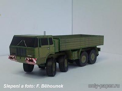 Модель грузовика Tatra T813 8x8 из бумаги/картона
