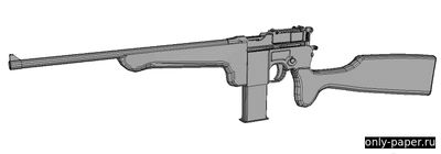 Сборная бумажная модель / scale paper model, papercraft Mauser M712 