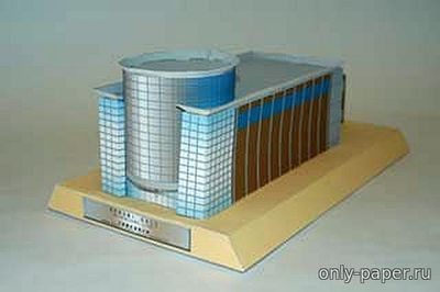 Сборная бумажная модель / scale paper model, papercraft Konami Hall - Shijonawate-campus 