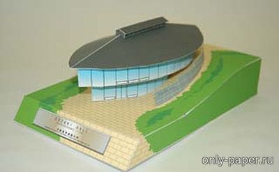 Сборная бумажная модель / scale paper model, papercraft Kozuki Hall - Shijonawate-campus 