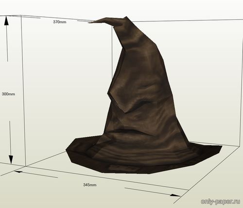 Сборная бумажная модель / scale paper model, papercraft Распределяющая шляпа / Sorting Hat (Гарри Поттер / Harry Potter) 