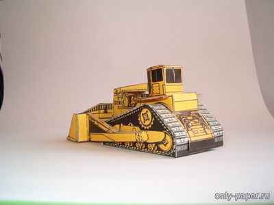 Сборная бумажная модель / scale paper model, papercraft Caterpillar D11N (АВС 1992-10) 