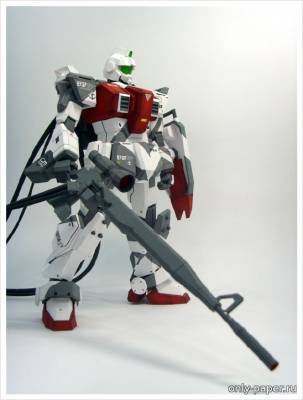 Модель робота GM Sniper Gundam из бумаги/картона