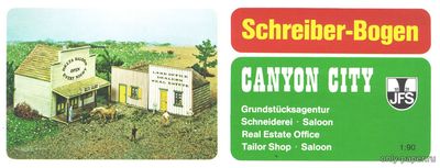 Сборная бумажная модель / scale paper model, papercraft Canyon City - Estate Office, Shop, & Saloon.rar (Schreiber-Bogen 71842) 