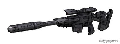 Модель винтовки C10 Canister Rifle из бумаги/картона