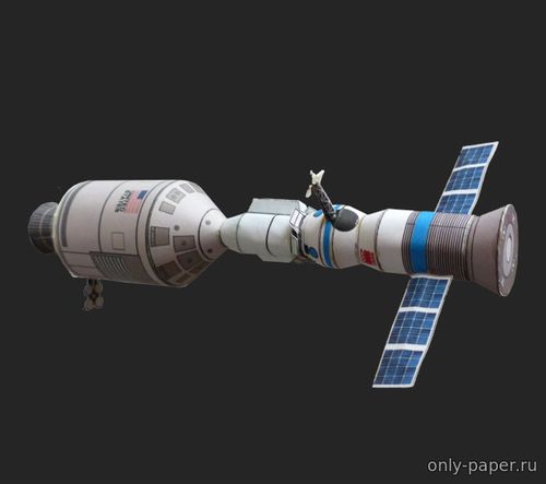 Сборная бумажная модель / scale paper model, papercraft Миссия «Союз-Аполлон» / Misja Sojuz-Apollo (Bartek «Godai» Biedrzycki) 