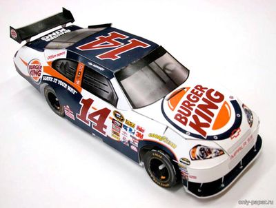 Сборная бумажная модель / scale paper model, papercraft Chevrolet Impala SS NASCAR Burger King 