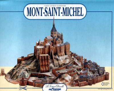 Сборная бумажная модель / scale paper model, papercraft Mont Saint Michel (L'Instant Durable 34) 