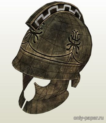Модель Фракийского шлема из бумаги/картона