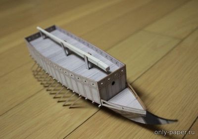 Модель Сэкибунэ из бумаги/картона