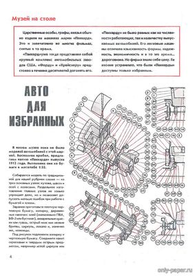 Сборная бумажная модель / scale paper model, papercraft Паккард 1912 (Левша 1994-10) 