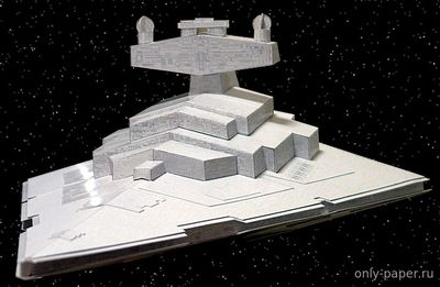 Сборная бумажная модель / scale paper model, papercraft Star Destroyer -Star Wars 
