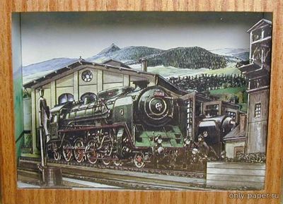 Сборная бумажная модель / scale paper model, papercraft Mala vytopna parnich lokomotiv  (ABC 95 - 10) 