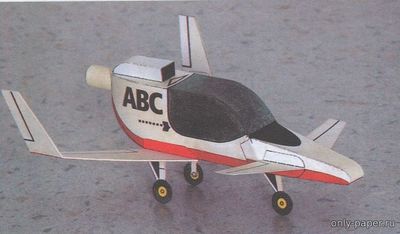 Сборная бумажная модель / scale paper model, papercraft Kachna Experimental (ABC 2003-14) 