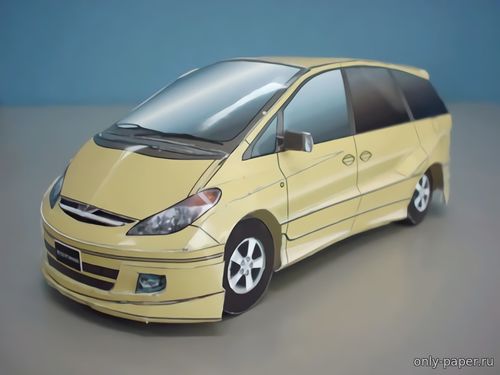Сборная бумажная модель / scale paper model, papercraft Toyota Estima 