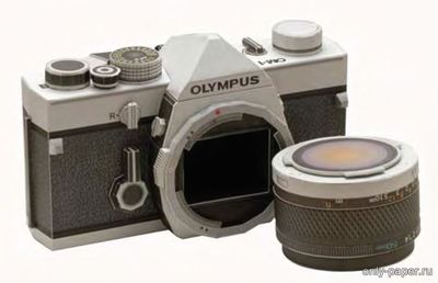 Сборная бумажная модель / scale paper model, papercraft Фотоаппарат Olympus OM-1 