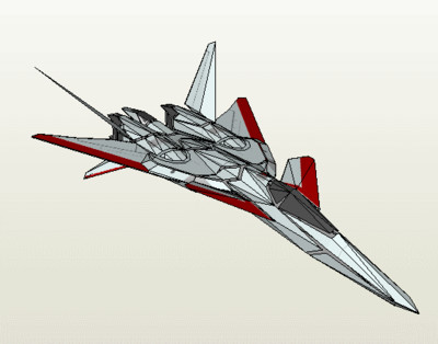 Сборная бумажная модель / scale paper model, papercraft XFA-27 
