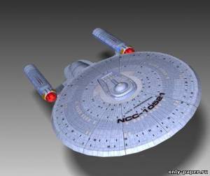 Сборная бумажная модель / scale paper model, papercraft NCC-10521 USS Ambassador (Star Trek) 