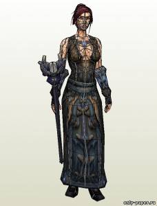 Сборная бумажная модель / scale paper model, papercraft Волшебница / Female Human Mage (World of Warcraft) 