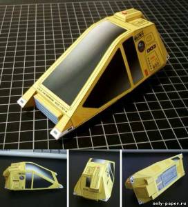 Сборная бумажная модель / scale paper model, papercraft Космический корабль Work Bee (Star Trek) 