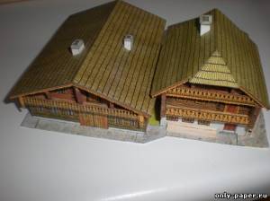 Сборная бумажная модель / scale paper model, papercraft Usedlosti z Volar [ABC 1991-24] 
