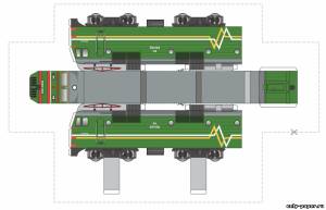 Сборная бумажная модель / scale paper model, papercraft ВЛ80с - Белорусская железная дорога 