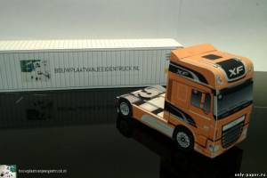 Модель седельного тягача DAF XF Euro 6 Truck из бумаги/картона