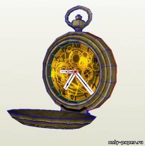 Сборная бумажная модель / scale paper model, papercraft Doctor Who Clock 