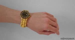 Сборная бумажная модель / scale paper model, papercraft "Fauxlex" Rolex watch 