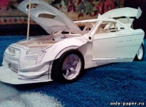 Сборная бумажная модель / scale paper model, papercraft Nissan GT-R CBA-R35 [Alexey Davydov] 