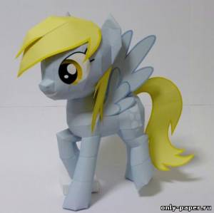 Сборная бумажная модель / scale paper model, papercraft Дерпи / Derpy (Мой маленький пони / My Little Pony) 