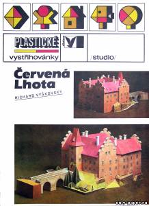 Модель замка Cervena Lhota из бумаги/картона