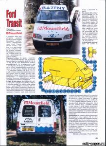 Сборная бумажная модель / scale paper model, papercraft Ford Transit Mountfield (ABC) 