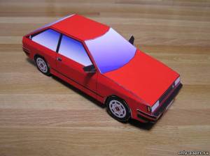 Сборная бумажная модель / scale paper model, papercraft Nissan Langley 1984 