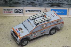 Сборная бумажная модель / scale paper model, papercraft Mitsubishi L200 (Dakar 2013) 