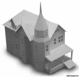 Модель дома-музея Эрнеста Хемингуэя из бумаги/картона