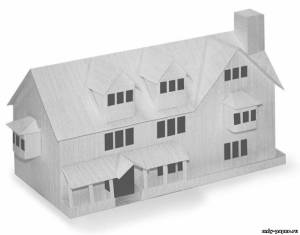 Сборная бумажная модель / scale paper model, papercraft Дом-музей Уильяма Шекспира 