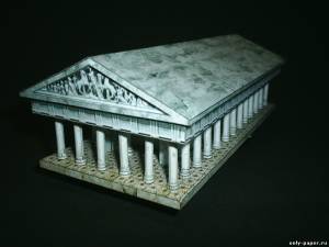 Сборная бумажная модель / scale paper model, papercraft Греческий храм / Greek Temple 