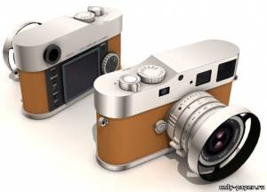 Сборная бумажная модель / scale paper model, papercraft Фотоаппарат Leica M9-P Hermes Edition 