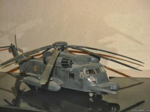 Сборная бумажная модель / scale paper model, papercraft Sikorsky MH-53 Pave Low Helicopter (Transformers) 