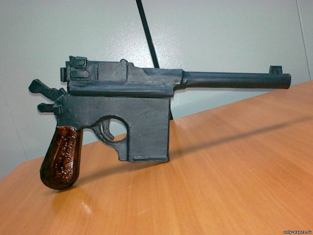 Пистолет из пластилина для детей пошагово с фото