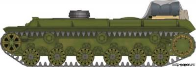 Модель танка PZ KPFW 754 R из бумаги/картона