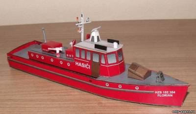 Сборная бумажная модель Fire Boat Florian (bestpapermodels)