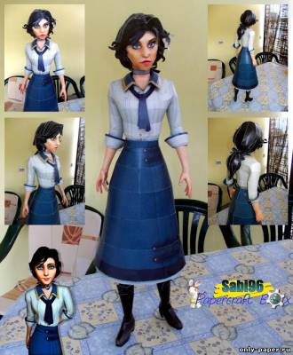 Сборная бумажная модель Elizabeth (BioShock Inifinite) [Sabi96]