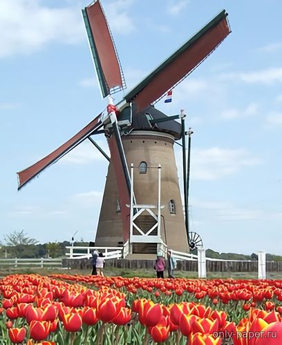 Сборная бумажная модель Ветряная мельница / Windmill