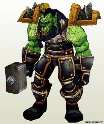 Сборная бумажная модель Thrall (World of Warcraft)