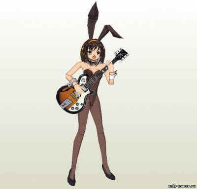 Сборная бумажная модель The Melancholy of Haruhi Suzumiya - Bunny Costume Suzumiya Haruhi