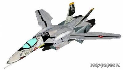 Модель самолета-трансформера VF-0S Phoenix из бумаги/картона
