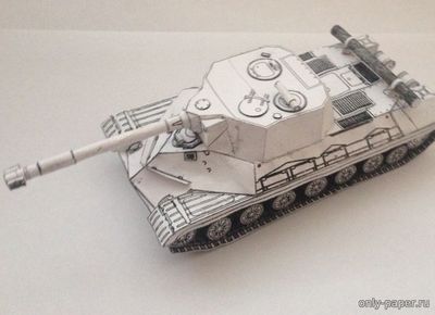 Сборная бумажная модель / scale paper model, papercraft Объект 268 на базе танка Т10М (Модель-копия - Бумажные танки) 