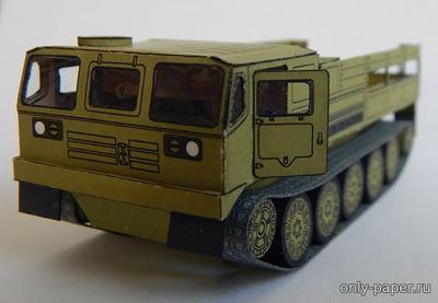 Сборная бумажная модель / scale paper model, papercraft ATS-59G Military tractor [Attila Tuloki] 
